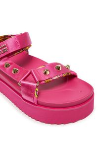 Versace Jeans Couture Sandały 78VA3SM2 Różowy. Kolor: różowy. Materiał: materiał