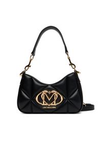 Love Moschino - LOVE MOSCHINO Torebka JC4080PP1NLC0000 Czarny. Kolor: czarny. Materiał: skórzane