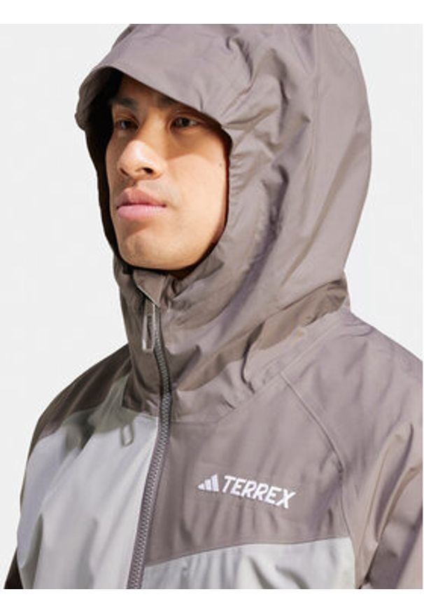 Adidas - adidas Kurtka outdoor Terrex Multi 2L RAIN.RDY IP1430 Szary Regular Fit. Kolor: szary. Materiał: syntetyk. Sport: outdoor