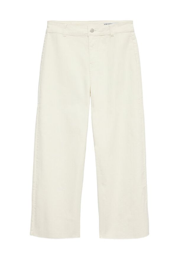 Vero Moda Kuloty Wild Kayla 10307837 Biały Wide Leg. Kolor: biały. Materiał: bawełna