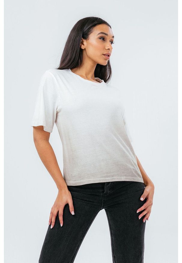 Hype t-shirt bawełniany kolor zielony. Okazja: na co dzień. Kolor: zielony. Materiał: bawełna. Styl: casual
