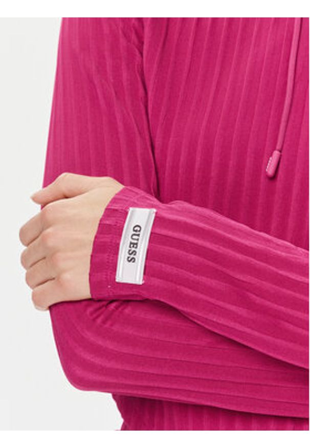 Guess Bluza Anneka V4RQ03 KC2U2 Różowy Regular Fit. Kolor: różowy. Materiał: syntetyk