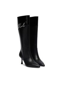 Karl Lagerfeld - KARL LAGERFELD Kozaki KL32775 Czarny. Kolor: czarny. Materiał: skóra #6