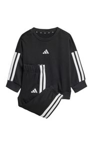 Adidas - Zestaw Essentials Joggers Kids. Okazja: na uczelnię. Kolor: czarny, biały, wielokolorowy. Materiał: dresówka, materiał. Styl: sportowy #1
