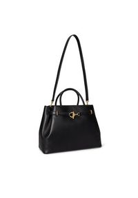 Lauren Ralph Lauren - LAUREN RALPH LAUREN Torebka 431P03417002 Czarny. Kolor: czarny. Materiał: skórzane #6