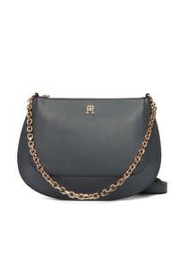 TOMMY HILFIGER - Tommy Hilfiger Torebka Th Glam Conv Med Crossover AW0AW18143 Szary. Kolor: szary. Materiał: skórzane #1