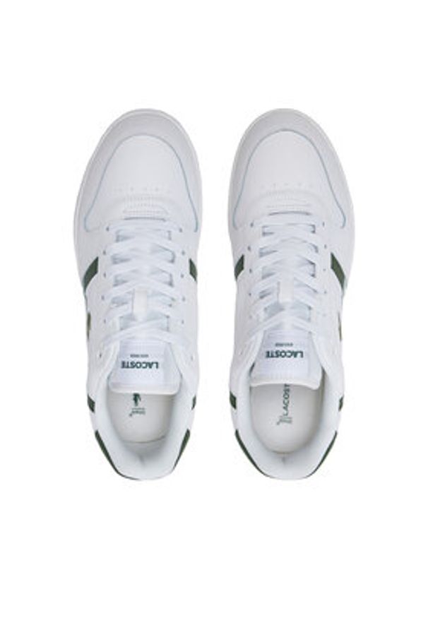 Lacoste Sneakersy 748SMA0031 Biały. Kolor: biały. Materiał: skóra