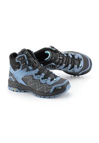 ALPINE PRO - Buty wysokie trekkingowe damskie Alpine Pro Cerne 2 Vibram. Kolor: niebieski. Materiał: skóra, welur. Styl: sportowy