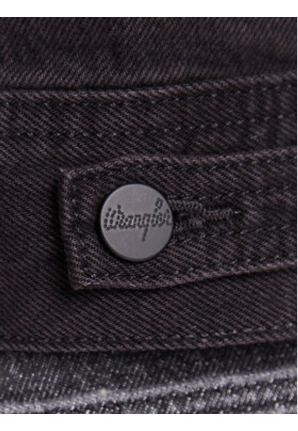 Wrangler Kurtka jeansowa Classic 112371439 Czarny Regular Fit. Kolor: czarny. Materiał: bawełna