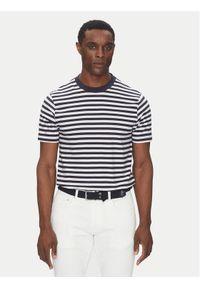 Hechter Paris T-Shirt 75015 151923 Granatowy Regular Fit. Kolor: niebieski. Materiał: bawełna #1