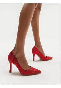 Eva Minge Szpilki ANGELA-V1518-03 Czerwony. Kolor: czerwony. Materiał: materiał. Obcas: na szpilce #3