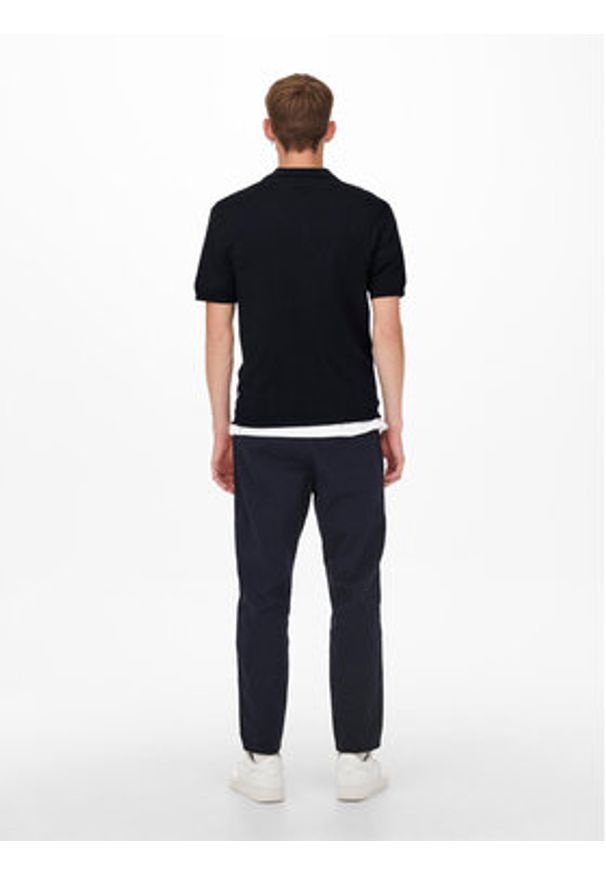Only & Sons Polo Wyler 22022219 Granatowy Regular Fit. Typ kołnierza: polo. Kolor: niebieski. Materiał: wiskoza