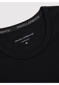 Pako Lorente - PAKO LORENTE – Męski t-shirt w czarnym kolorze, dwupak. Kolor: czarny, biały. Materiał: bawełna, elastan. Długość rękawa: krótki rękaw. Długość: krótkie. Wzór: gładki #5