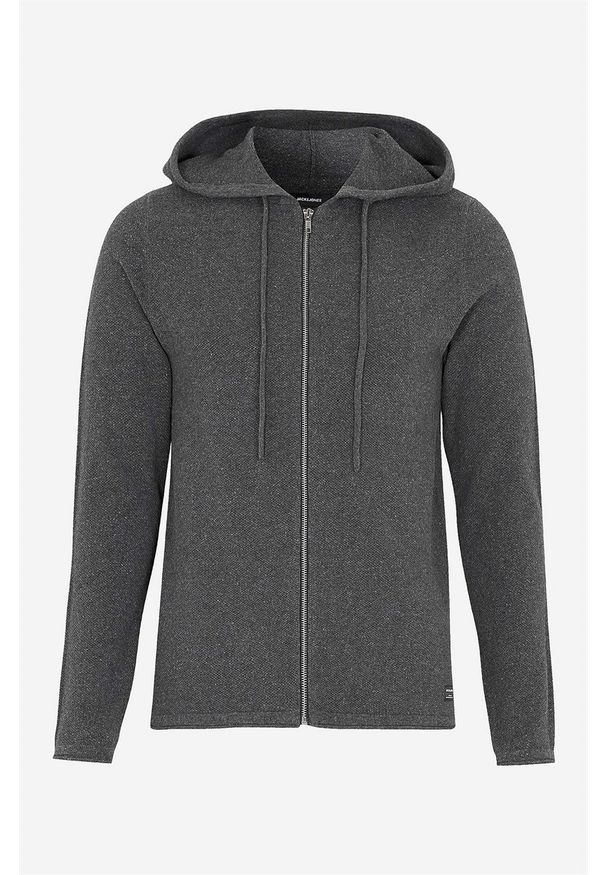 Jack & Jones - Sweter Hill. Typ kołnierza: kaptur. Kolor: szary. Materiał: jersey, bawełna. Długość rękawa: długi rękaw. Długość: długie