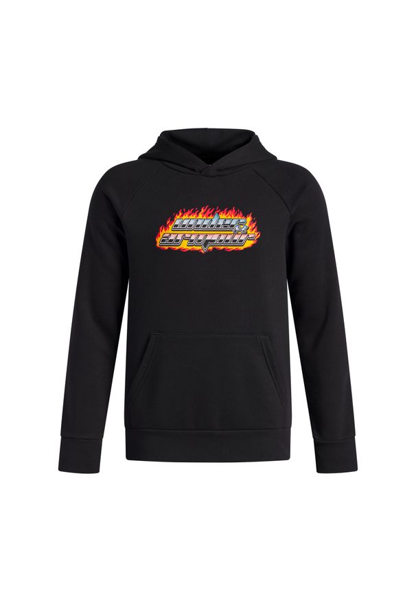 Bluza z kapturem dla dzieci Under Armour Rival Flamin. Typ kołnierza: kaptur. Kolor: czarny. Sport: fitness