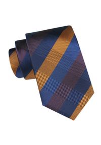 Męski Krawat - Angelo di Monti - Kolorowa Kratka. Kolor: wielokolorowy. Materiał: tkanina. Wzór: kratka, kolorowy. Styl: wizytowy, elegancki #1