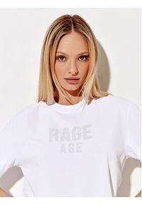 Rage Age T-Shirt Diamont Biały Regular Fit. Kolor: biały. Materiał: bawełna