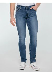 Big-Star - Jeansy męskie dopasowane niebieskie Ronan 397. Kolor: niebieski. Styl: elegancki, klasyczny, sportowy #1