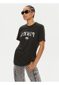 Pinko T-Shirt Tiramisu 104269 A25Z Czarny Reglan Fit. Kolor: czarny. Materiał: bawełna