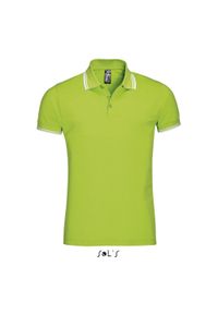 SOL'S - Polo Sol's Pasadena. Typ kołnierza: polo. Kolor: biały, wielokolorowy, zielony. Styl: elegancki #1