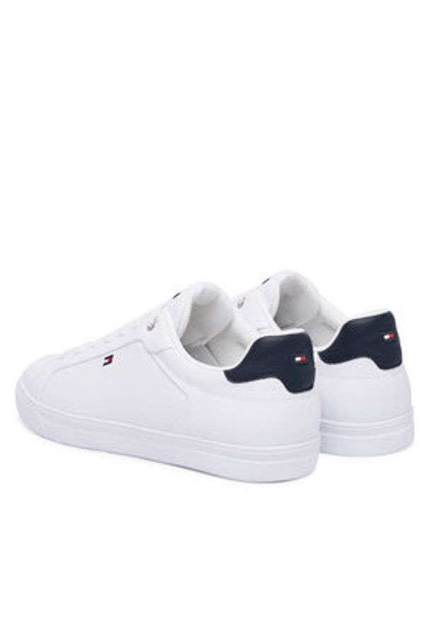 TOMMY HILFIGER - Tommy Hilfiger Sneakersy Icon Court FM0FM05946 Biały. Kolor: biały. Materiał: skóra