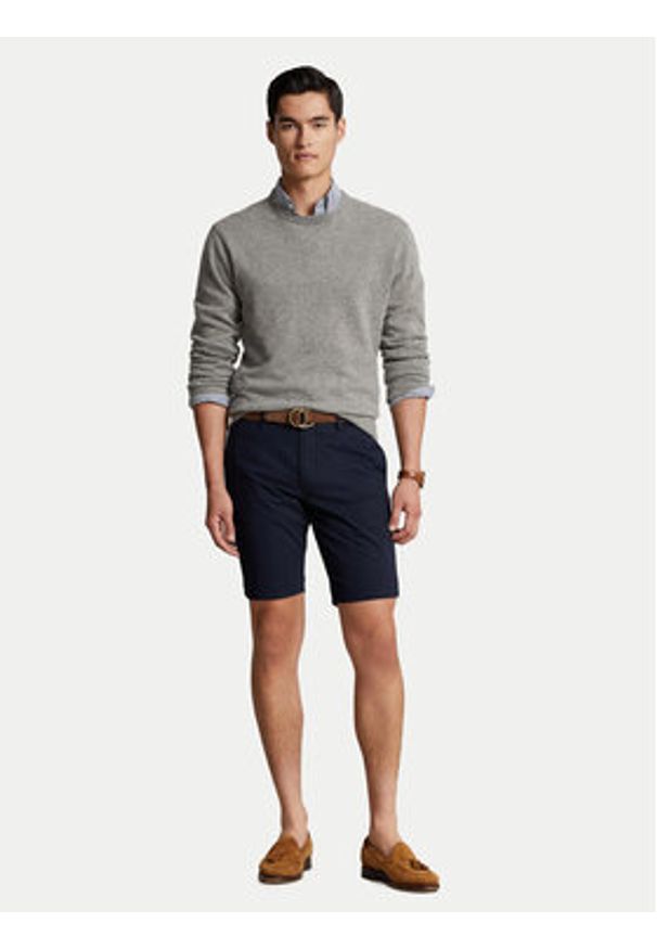 Polo Ralph Lauren Szorty materiałowe 710646709009 Granatowy Slim Fit. Kolor: niebieski. Materiał: bawełna