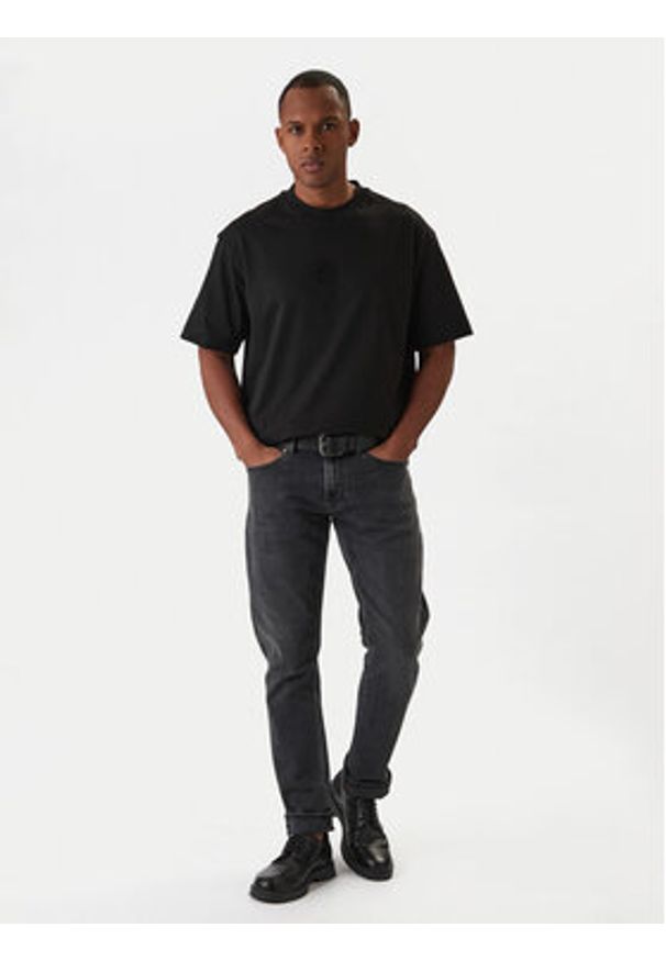 BOSS T-Shirt C-Tames 36 50555106 Czarny Relaxed Fit. Kolor: czarny. Materiał: bawełna
