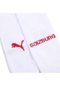 Puma - Męskie gładkie skarpety FC Red Bull Salzburg 24/25 PUMA White Red. Kolor: czerwony, biały, wielokolorowy. Wzór: gładki. Sport: piłka nożna
