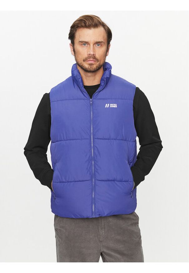 Jack & Jones - Jack&Jones Bezrękawnik 12238748 Niebieski Regular Fit. Kolor: niebieski. Materiał: syntetyk. Długość rękawa: bez rękawów