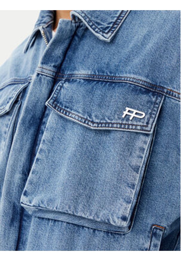 Filling Pieces Kurtka jeansowa Unisex 78620769975 Niebieski Regular Fit. Kolor: niebieski. Materiał: bawełna