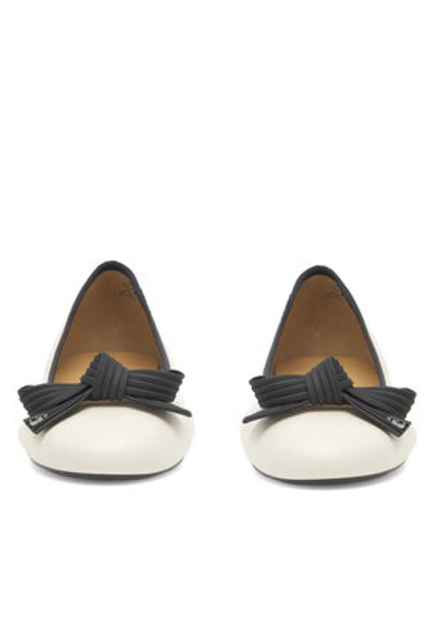 Gino Rossi Baleriny COZY-HS001-1-2 Écru. Materiał: skóra