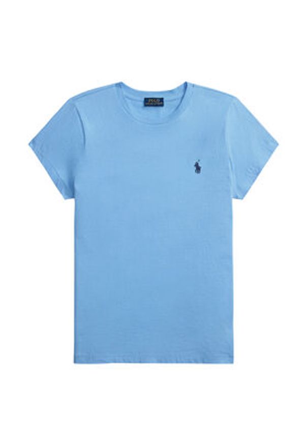 Polo Ralph Lauren T-Shirt 211B14605005 Błękitny Classic Fit. Typ kołnierza: polo. Kolor: niebieski. Materiał: bawełna