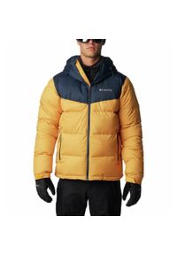 columbia - Kurtka Puchowa Zimowa Męska Columbia Iceline Ridge Jacket. Kolor: żółty. Materiał: puch. Sezon: zima. Sport: narciarstwo
