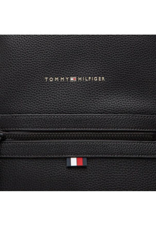 TOMMY HILFIGER - Tommy Hilfiger Plecak Essential Pu Backpack AM0AM09503 Czarny. Kolor: czarny. Materiał: skóra