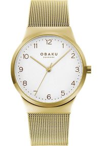 Zegarek OBAKU Zegarek damski Obaku Denmark V255LXGIMG złoty. Kolor: złoty #1