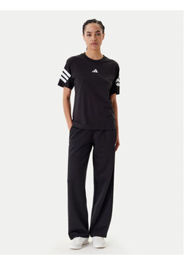 Adidas - adidas Spodnie dresowe Essentials Small Logo Feel Cozy JC5921 Czarny Regular Fit. Kolor: czarny. Materiał: bawełna