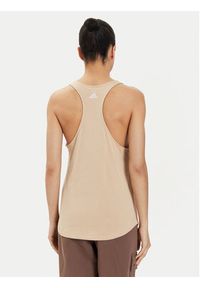 Adidas - adidas Top Essentials IS2087 Beżowy Regular Fit. Kolor: beżowy. Materiał: bawełna #6