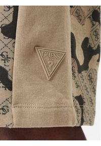 Guess Szorty sportowe Z6RD00 K9YI1 Beżowy Regular Fit. Kolor: beżowy. Materiał: bawełna. Styl: sportowy #4