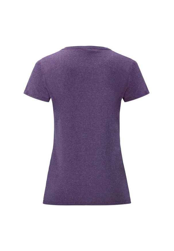 FRUIT OF THE LOOM - Koszulka Damska Valueweight. Kolor: fioletowy. Sport: turystyka piesza