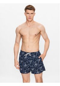 Emporio Armani Underwear Szorty kąpielowe 211740 3R444 18736 Granatowy Regular Fit. Kolor: niebieski. Materiał: syntetyk #3