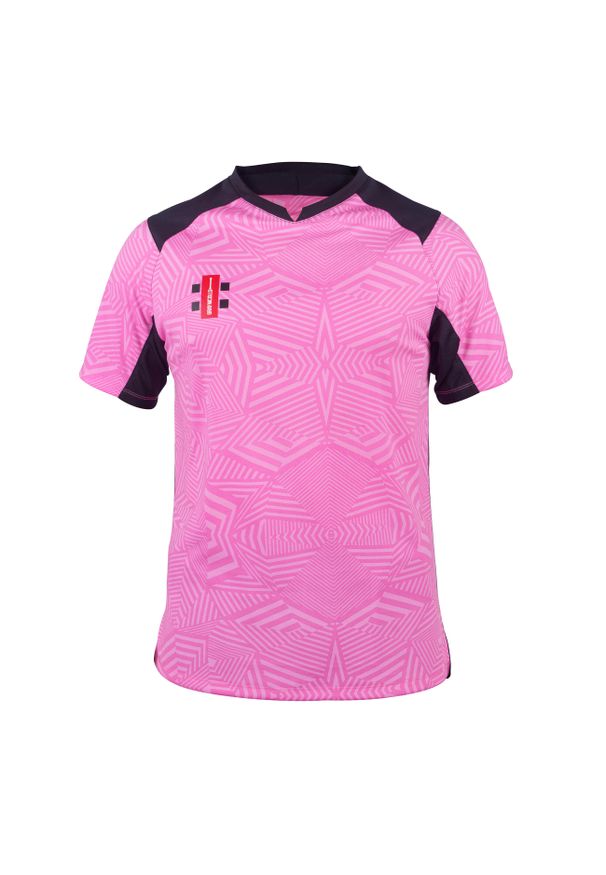 GILBERT - Koszulka dla dzieci Gilbert Pro T20. Kolor: wielokolorowy, czarny, różowy