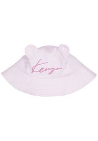 Kenzo kids - Kenzo Kids Komplet sukienka i czapka K98105 Różowy Regular Fit. Kolor: różowy. Materiał: bawełna #3