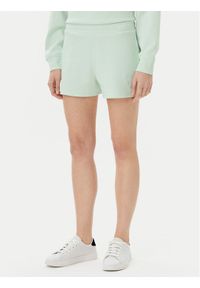 Guess Szorty sportowe V5GD19 KC3D2 Zielony Relaxed Fit. Kolor: zielony. Materiał: bawełna