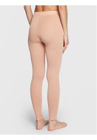 Chantelle Legginsy Thermo Comfort C18P40 Beżowy Slim Fit. Kolor: beżowy. Materiał: wełna