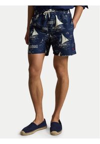 Polo Ralph Lauren Szorty kąpielowe 710B18029001 Granatowy Regular Fit. Kolor: niebieski. Materiał: syntetyk #1