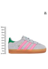 Adidas - adidas Sneakersy Gazelle Comfort Closure Elastic Laces IH6477 Szary. Kolor: szary. Materiał: skóra, zamsz. Model: Adidas Gazelle #8