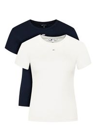 Tommy Jeans Komplet 2 t-shirtów DW0DW21430 Kolorowy Slim Fit. Materiał: bawełna. Wzór: kolorowy #9
