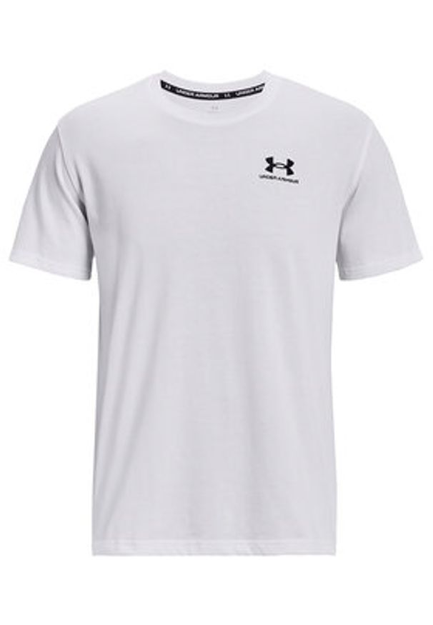 Under Armour T-Shirt Ua Logo Emb 1373997 Biały Relaxed Fit. Kolor: biały. Materiał: bawełna, syntetyk