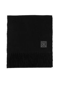 Calvin Klein Szalik Emblem LV04D8015G Czarny. Kolor: czarny. Materiał: kaszmir #5