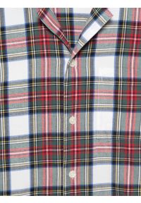 Big-Star - Piżama dwuczęściowa bawełniana w kratę biało-czerwona Senmunis 100. Okazja: do domu. Kolor: biały. Materiał: bawełna. Styl: klasyczny #6